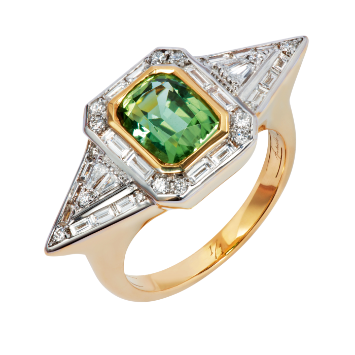 Annoushka gold, diamond and tourmaline ring, £7,900