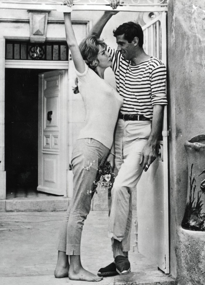 Roger Vadim and Annette Stroyberg in France, 1960