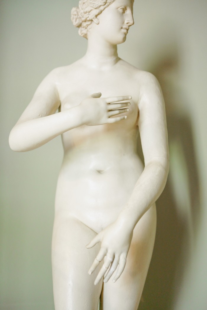 A plaster cast of Venus de Medici in the Small Statue Gallery