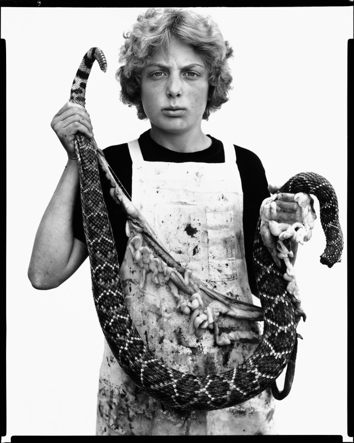 Boyd Fortin, 13-year-old rattlesnake skinner, Sweetwater, Texas, March 10, 1979