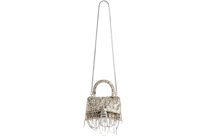 Balenciaga sequin Hourglass bag, £7,950, farfetch.com
