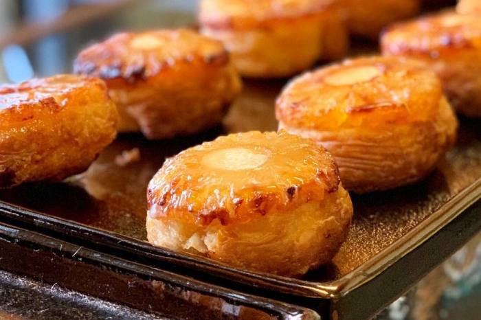 Yeast Bakery’s caramelised pineapple kouign amann