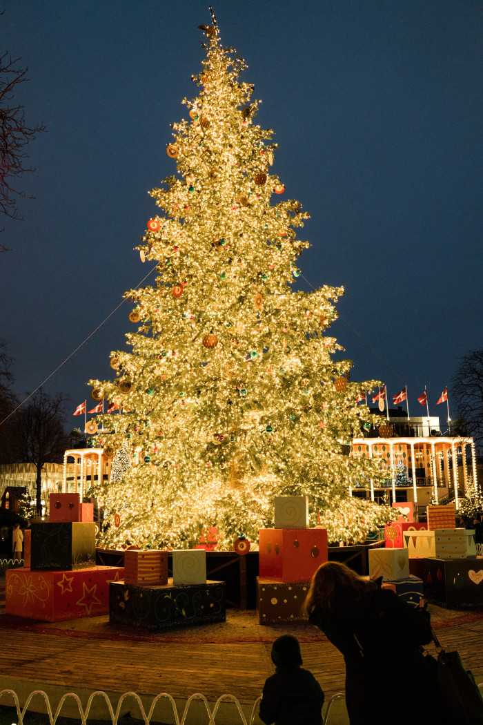 One of the 1,000 Christmas trees in the Gardens