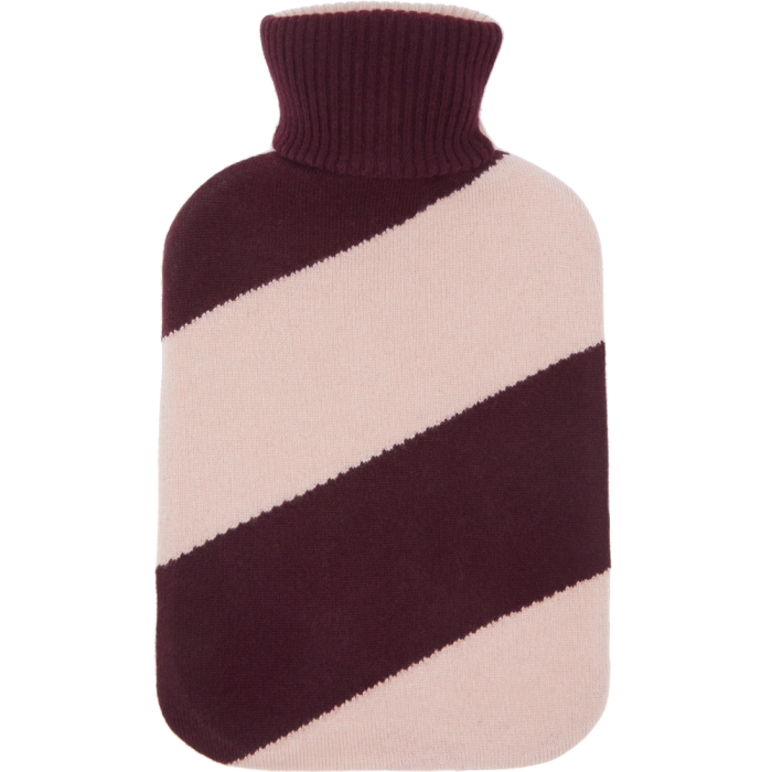 Allude cashmere jacquard-stripe hot-water bottle, £130