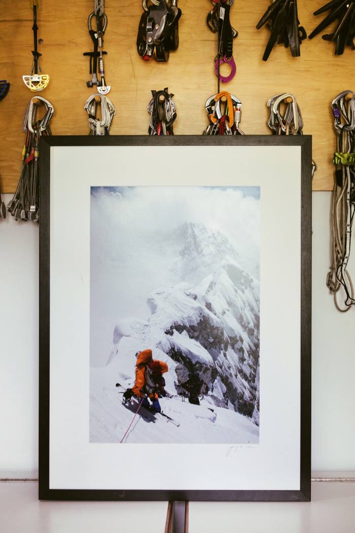 Chin’s photo of friends skiing on Mount Everest in 2006