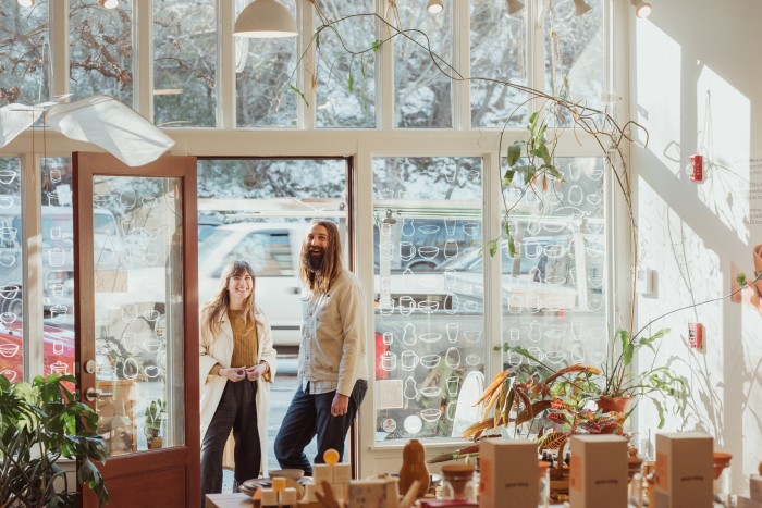 Rob Maddox and Karie Reinertson of Shelter Collective in their East Fork retail space