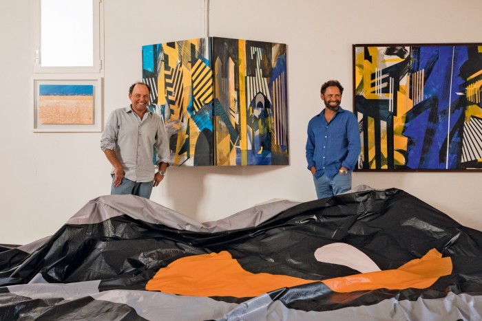 Vincent (left) and Patrick Harris at the Sail Graphics atelier