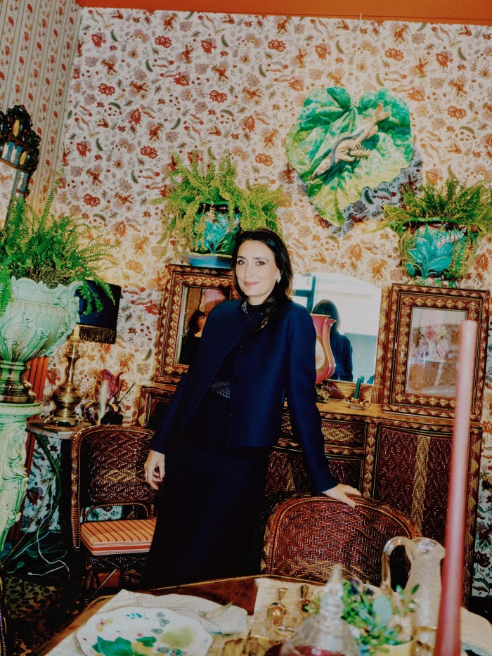 Designer Laura Gonzalez at a Ma Madeleine à Moi exhibition in Galerie Vauclair
