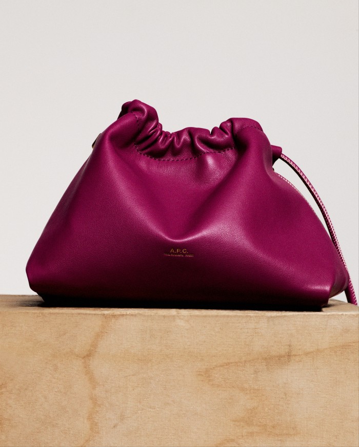 APC recycled leather-look-material drawstring bag, £255