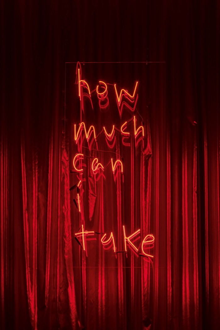 how much can I take?, 2020, by Douglas Gordon
