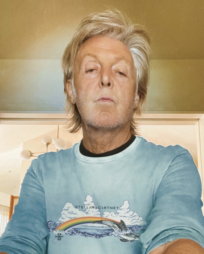 Paul McCartney wears Stella McCartney x Greenpeace T-shirt, £250
