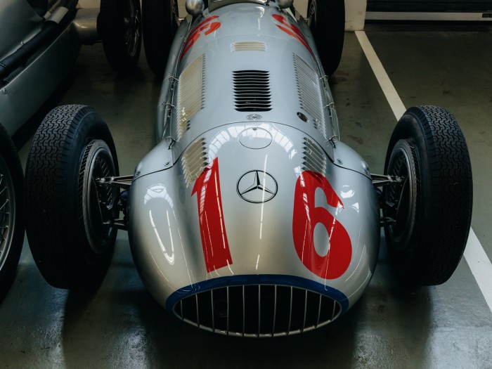 This Mercedes-Benz W 165 Silver Arrow was specially built for a single race, the 1939 Tripoli Grand Prix
