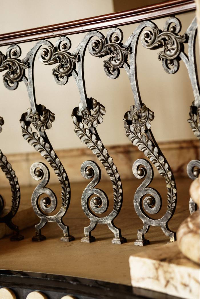 The balustrade in Holkham’s Marble Hall