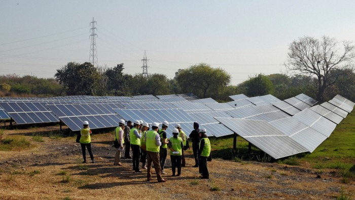 An Azure Power solar plant in New Delhi