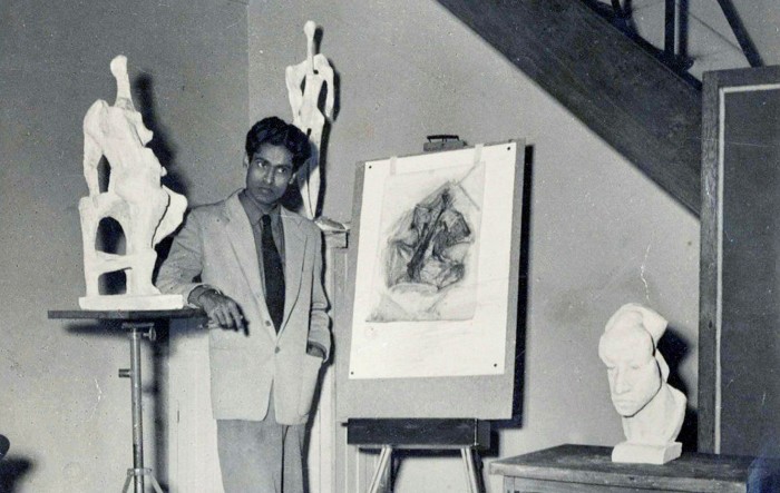 Krishna Reddy in Paris in the 1950s