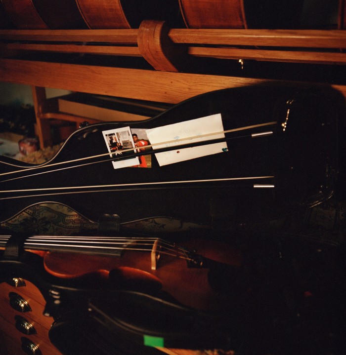 The musician has five violins in her collection