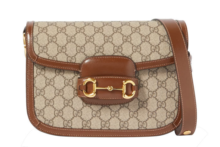 Gucci leather and canvas Horsebit 1955 bag, £2,220