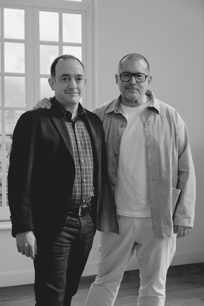 Gilad Tiefenbrun and (right) Jony Ive