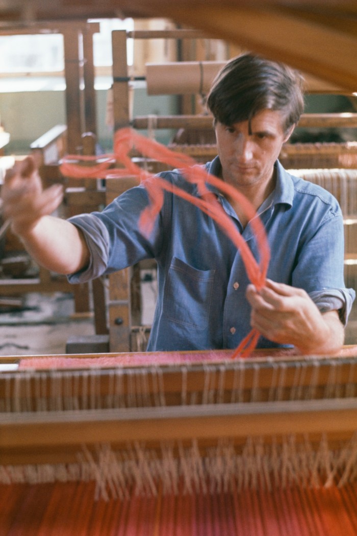 Collingwood at the loom, c1965