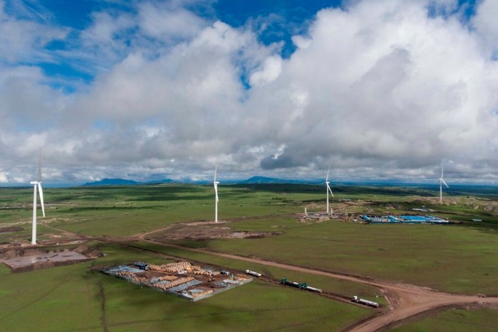 The Kipeto wind farm in southern Kenya
