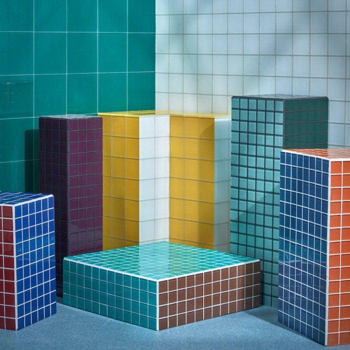 Glass outshines ceramic as the playful tile du jour. Balineum’s translucent designs borrow from the aquatic, poppy hues of David Hockney’s Californian swimming pool in A Bigger Splash. Dive in from £2.85 per tile
