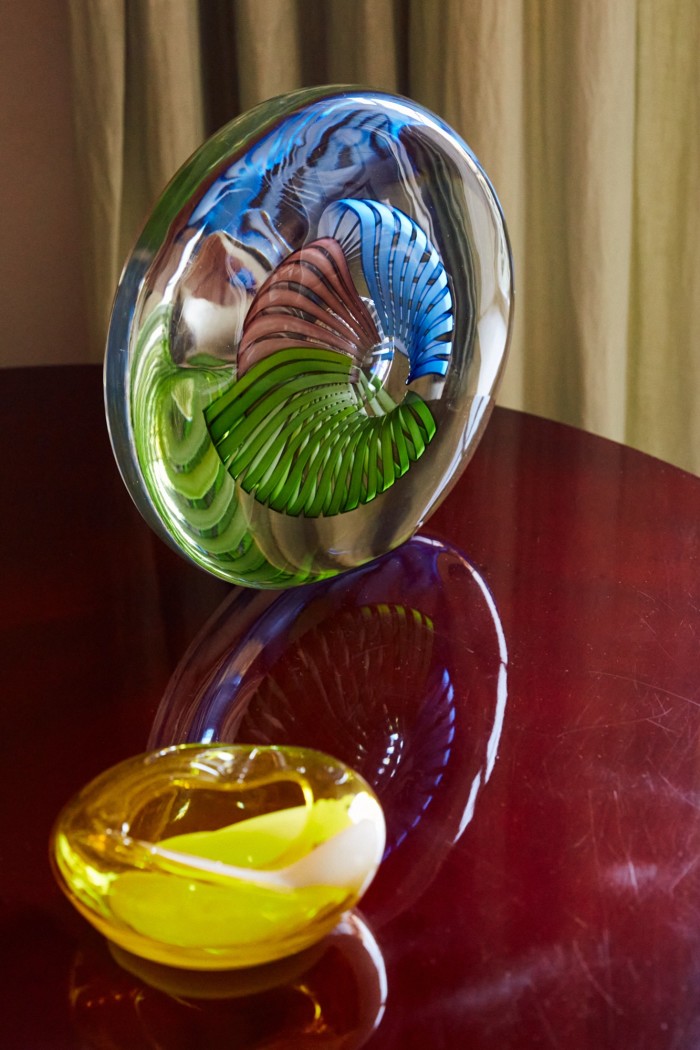 Sculptural and colourful Murano pieces