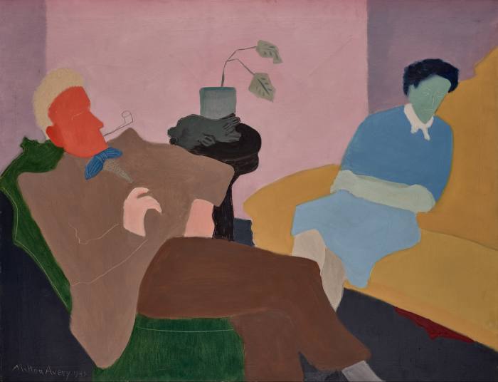 Husband and Wife, 1945, by Milton Avery, from the Wadsworth Atheneum Museum of Art, Hartford, Connecticut (gift of Mr and Mrs Roy R Neuberger)