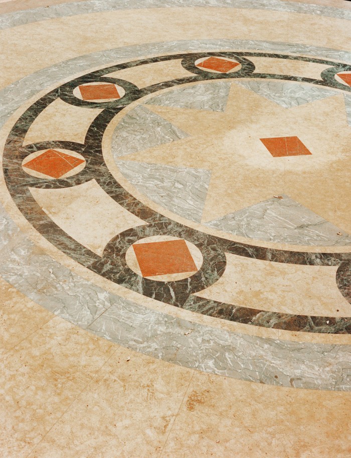 Detail of a staircase floor