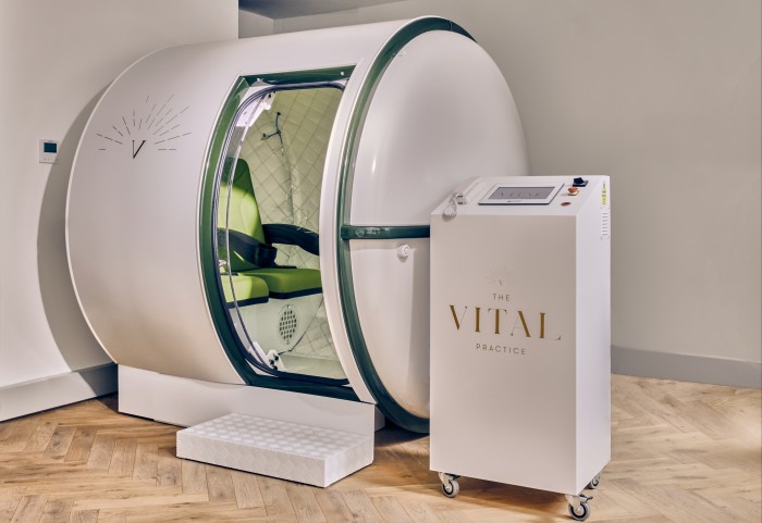 The Hyperbaric Oxygen Therapy tank at The Vital Practice in London