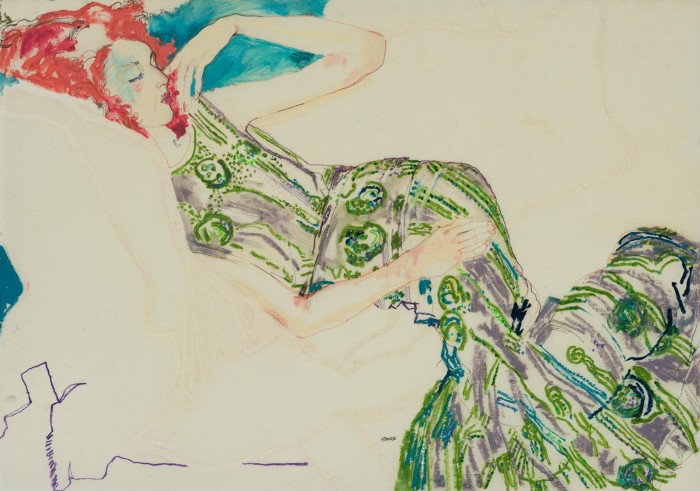 Manon (Lying Down – Jenny P Dress Green), 2010