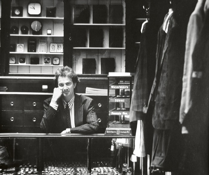 Paul Smith in his Covent Garden shop, 1984