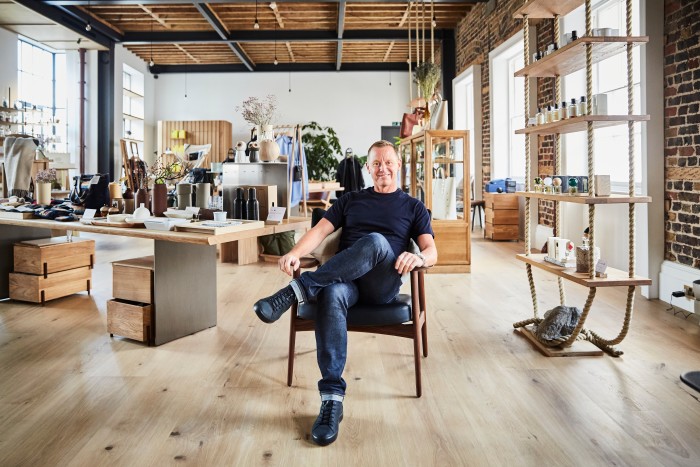 Pantechnicon co-founder Barry Hirst, who describes the London emporium as a celebration of a ‘shared aesthetic . . .  minimal, modest and utilitarian’  