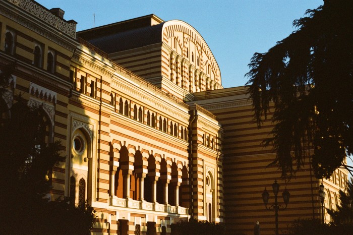 Tbilisi opera house, built by the Russian Tsar’s viceroy to the Caucasus in 1851