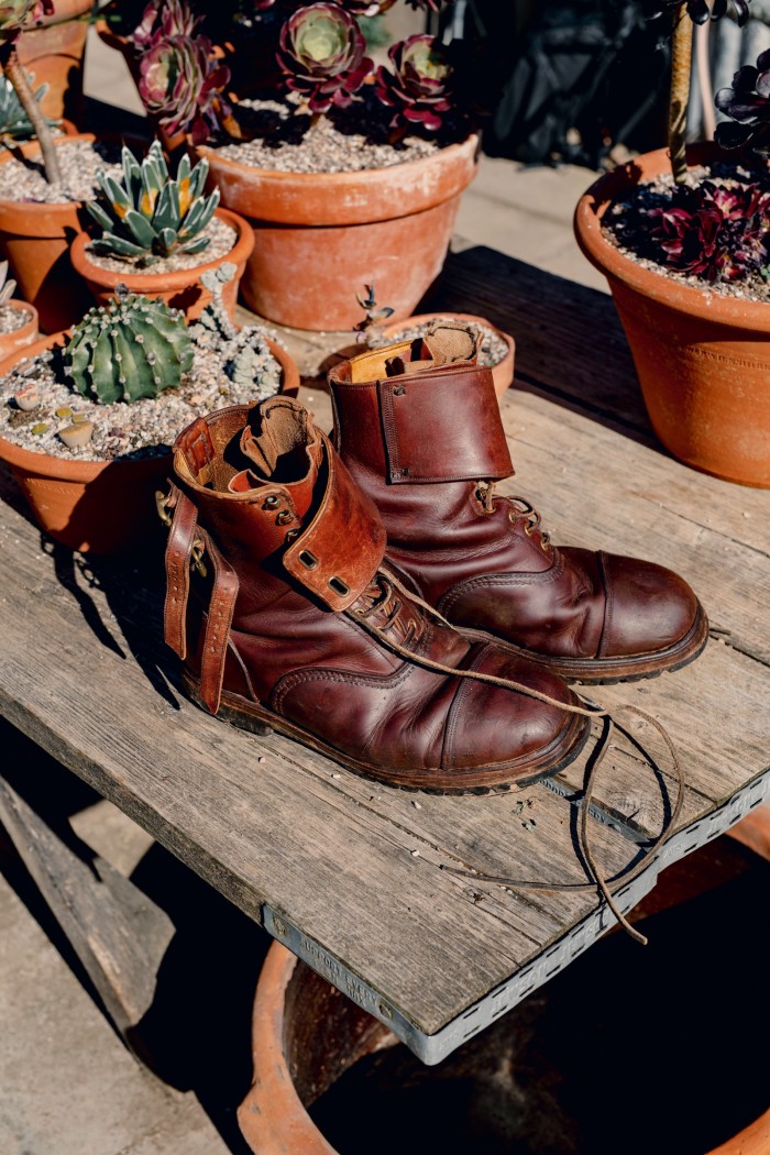 His handmade John Lobb boots were a gift from his wife, Sarah