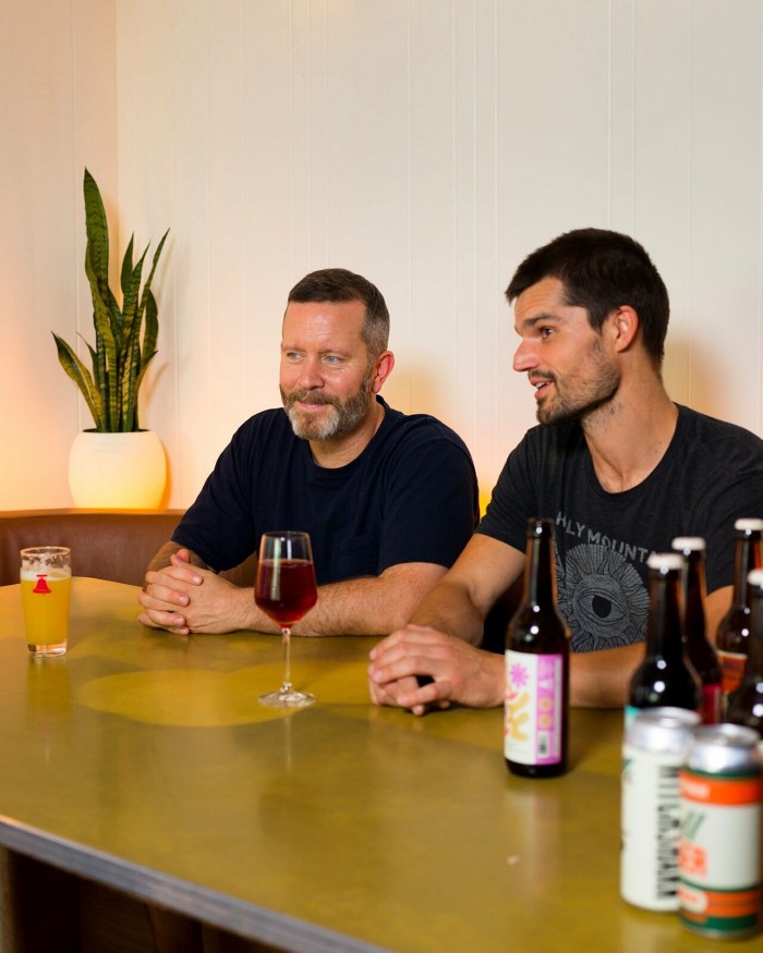 The brewery’s co-founders, Mike Clark and Luke Pestl