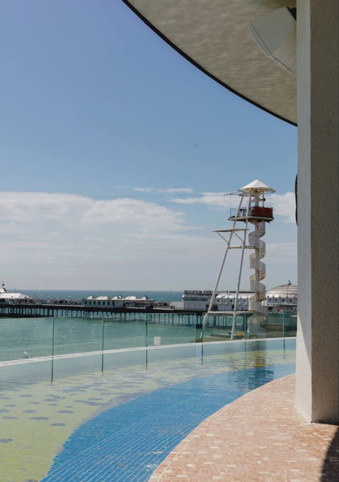 The David Shrigley-designed pool at Brighton Beach House