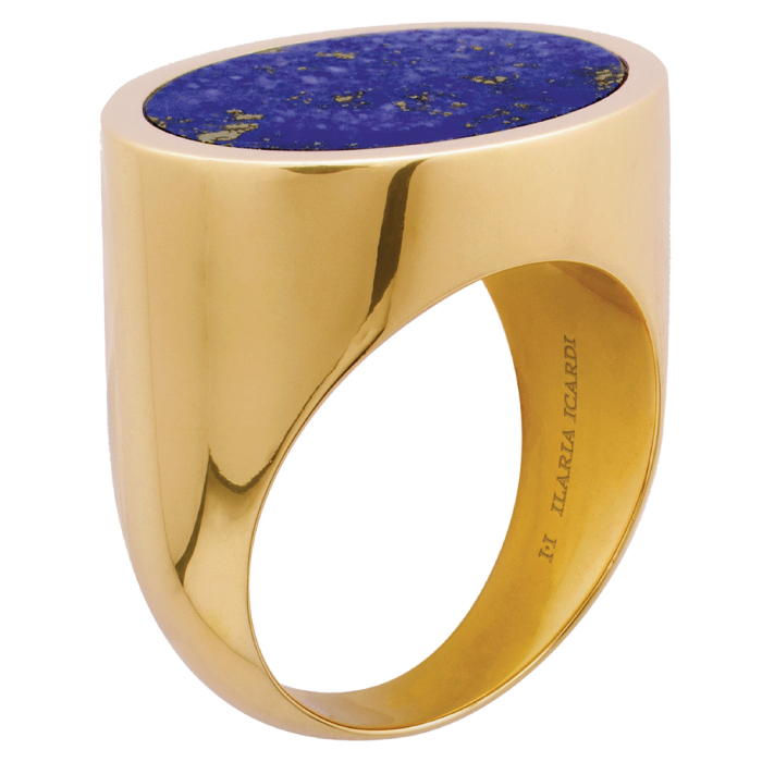 . . . and gold and lapis lazuli signet ring, £2,400