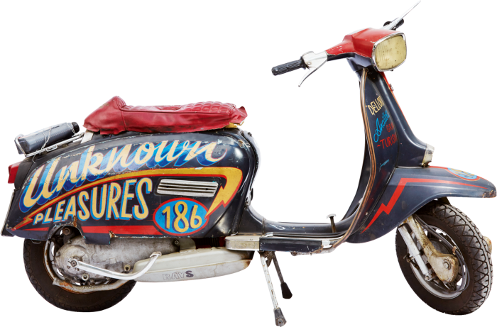 Almond’s Lambretta GT186 with paintwork by Ornamental Conifer