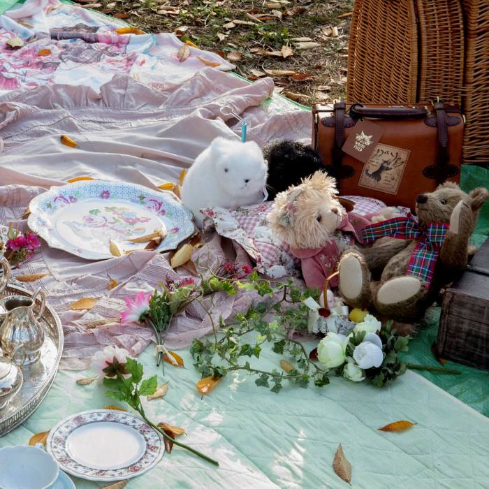 . . . gets together in Yoyogi, along with a teddy bear’s picnic