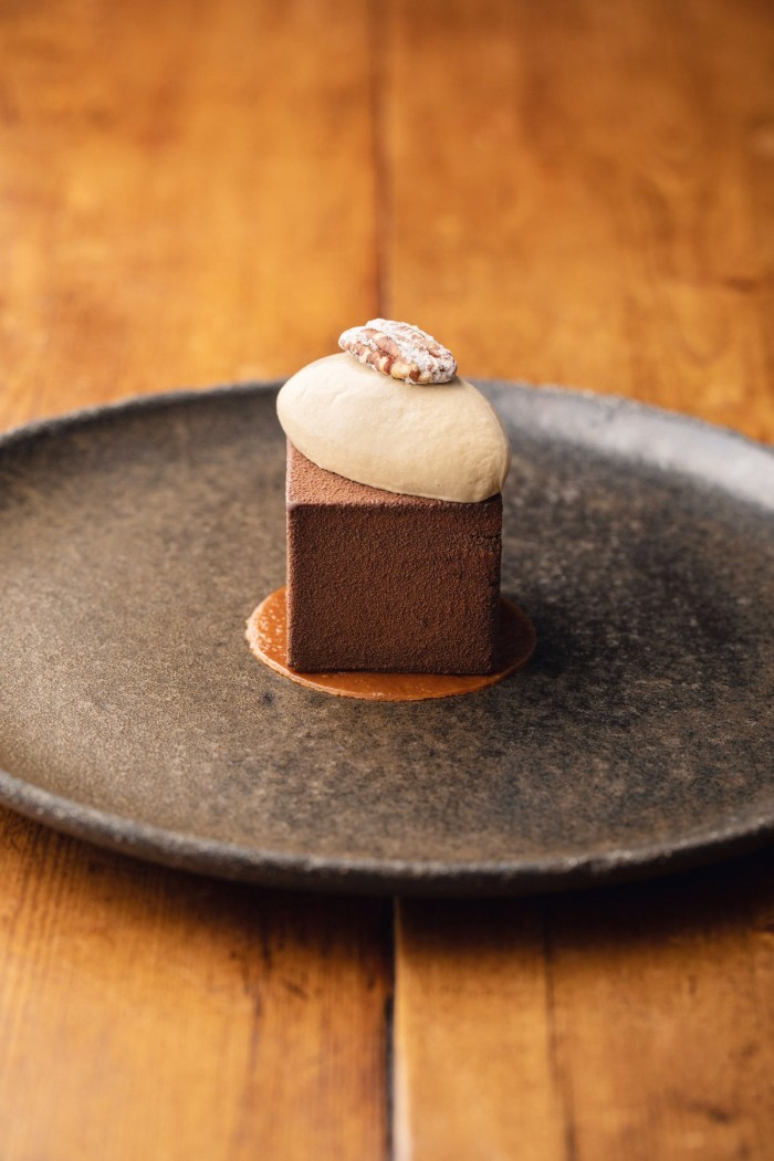 Tom Kerridge’s chocolate and ale cake at The Hand and Flowers in Marlow