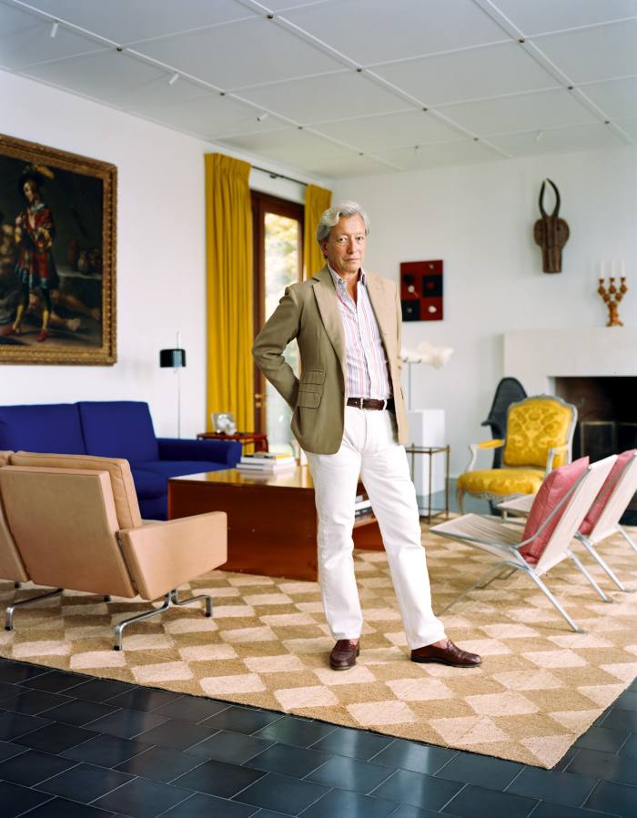 Frédéric Malle at his home in the Hamptons
