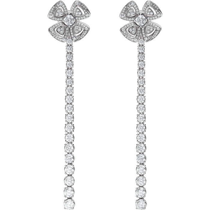 Bulgari white-gold and diamond Fiorever earrings, £23,700