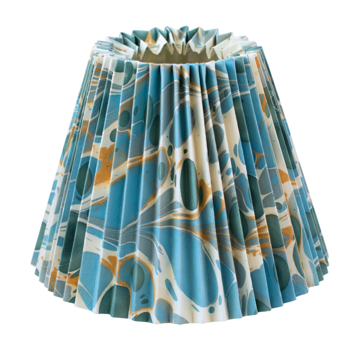 Rosi De Ruig pleated tamarind lampshade, £122
