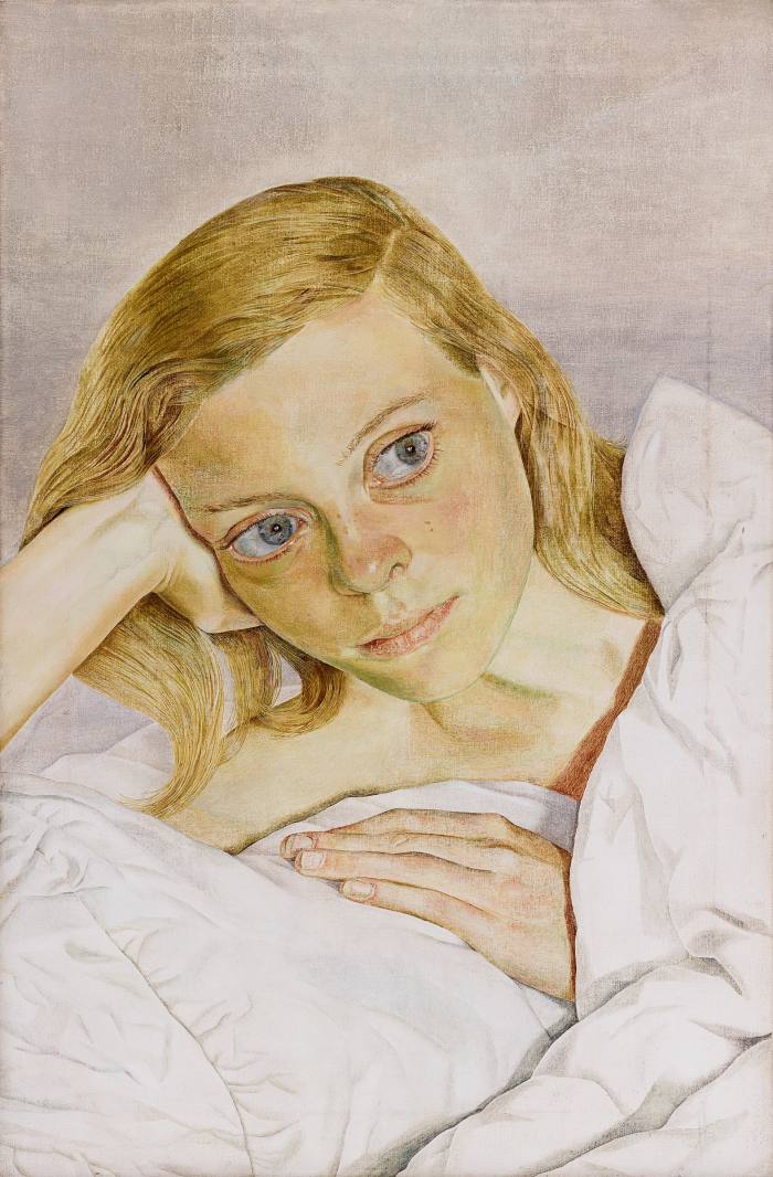 Girl In Bed, 1952, by Lucian Freud