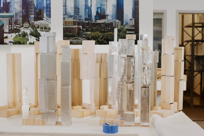 Study models for a development in Toronto