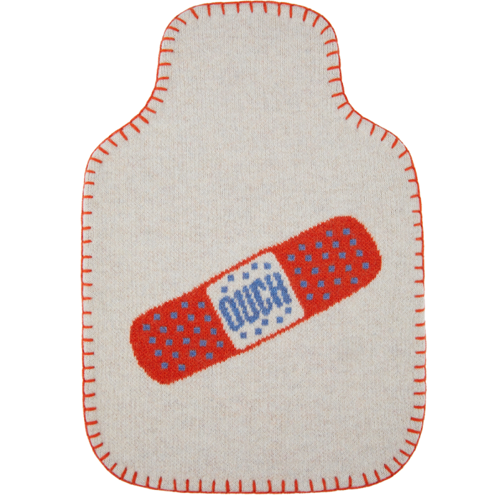Anya Hindmarch Ouch hot-water bottle, £175