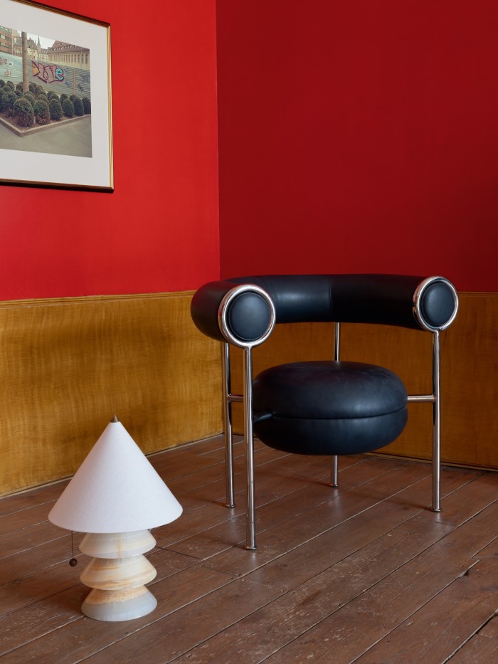 Tree lamp (left), £7,200, and Gray chair, £7,200
