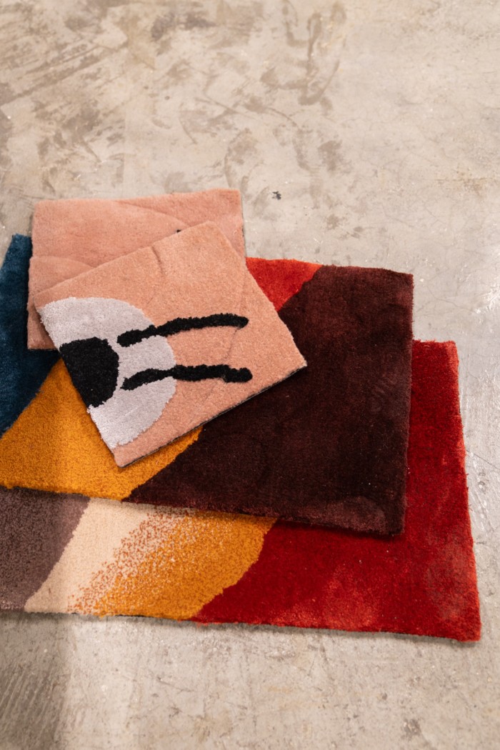 Samples from Shua’a Ali, Kahhal 1871 Carpets and Antonio Aricò’s collections