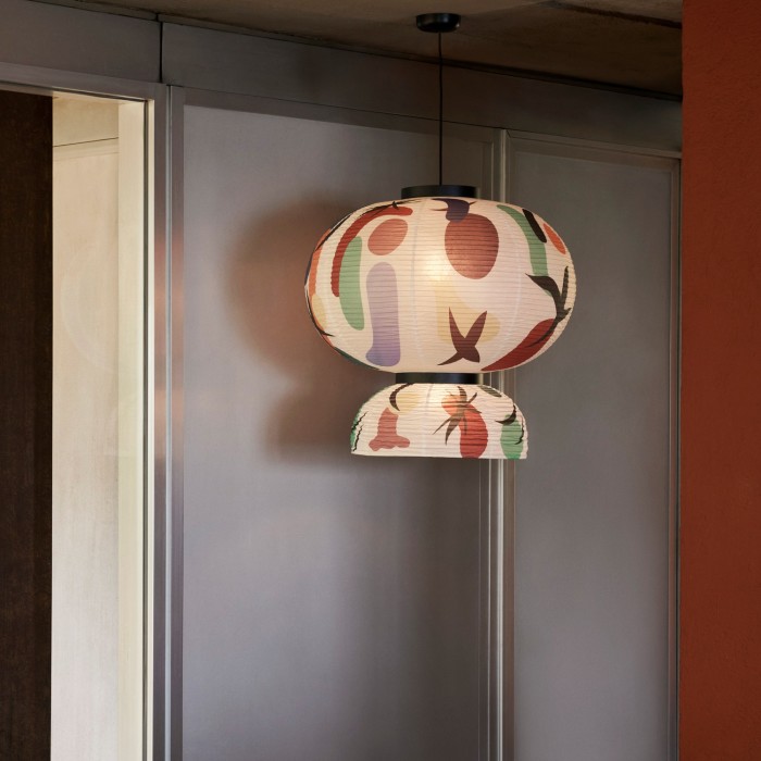 Japanese lanterns get a joyful rejig this season. The trend for paper pendants takes a painterly turn with this sculptural limited-edition Formakami design by Jaime Hayon for & Tradition, £300