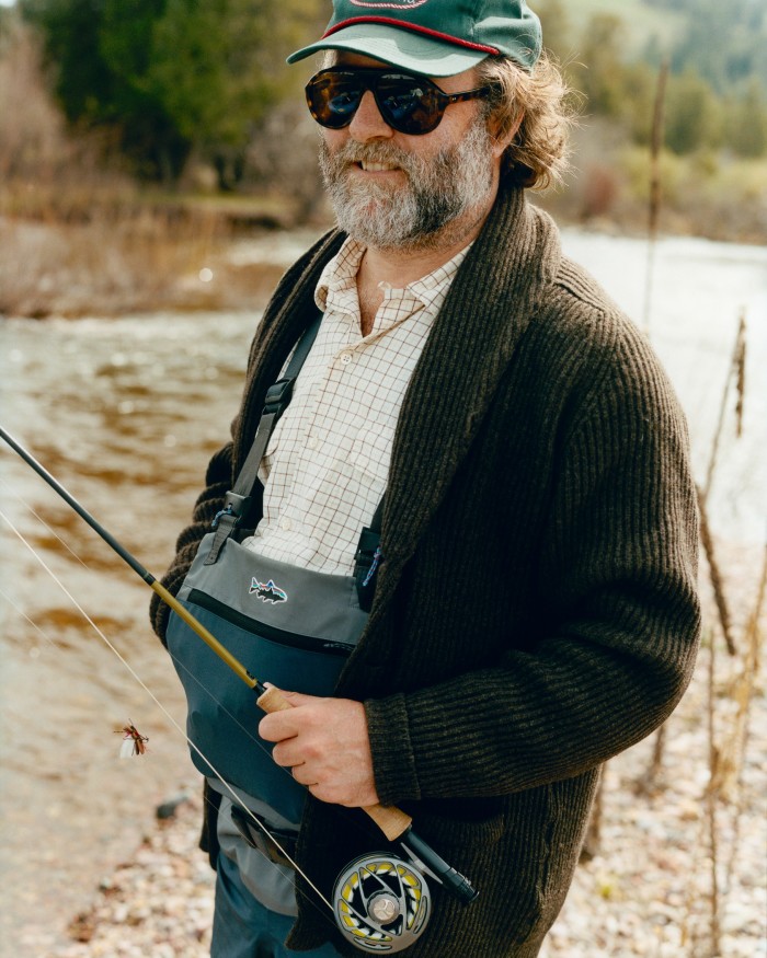 The author with his rod at Rock Creek